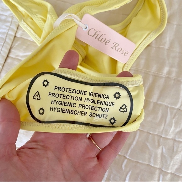 NWT Chloe Rose Surfs Up! Yellow One Piece Swimsuit - Picture 6 of 6